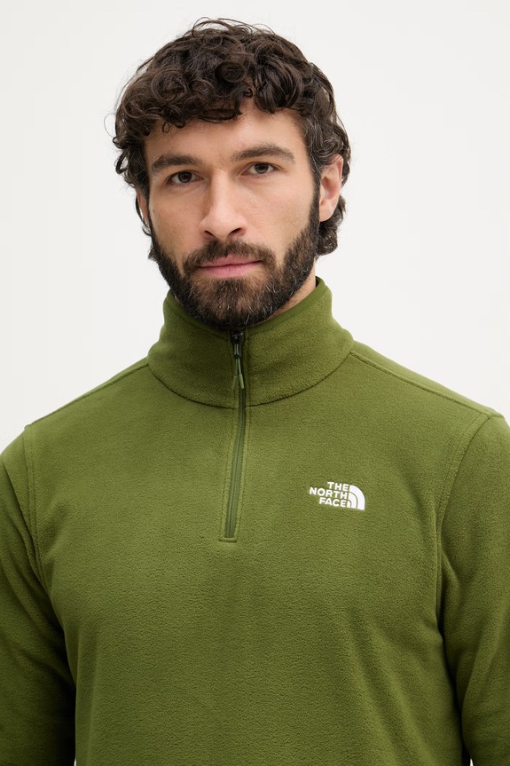 The North Face mikina pánska flísová zelená NF0A8D0QBRI1