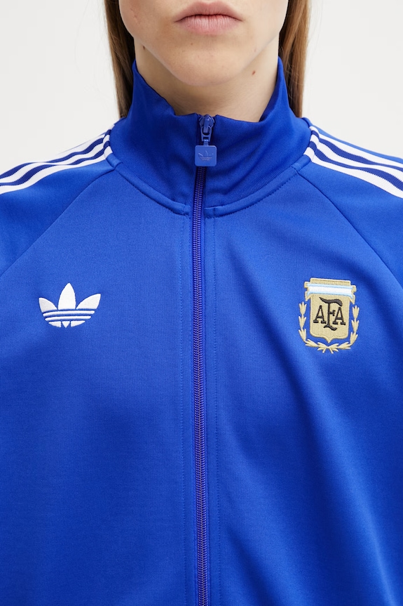 adidas Originals hanorac cu fermoar pentru bărbați albastru JZ6305