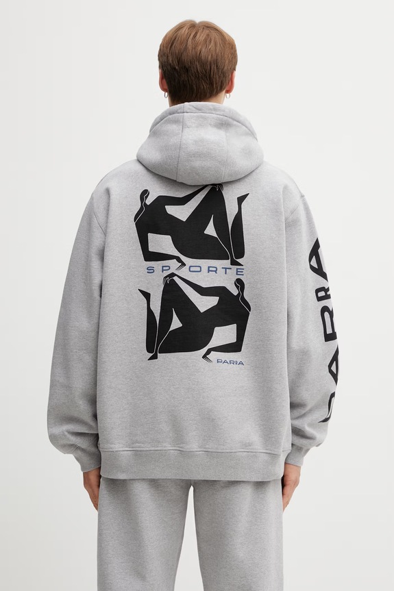 Odzież by Parra bluza z kapturem damska 55120 szary