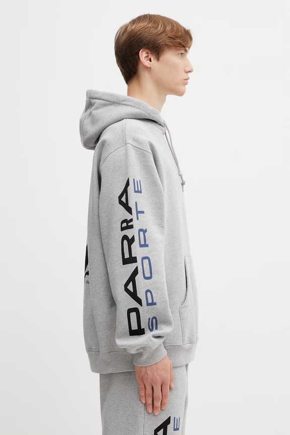 by Parra bluza z kapturem damska szary 55120