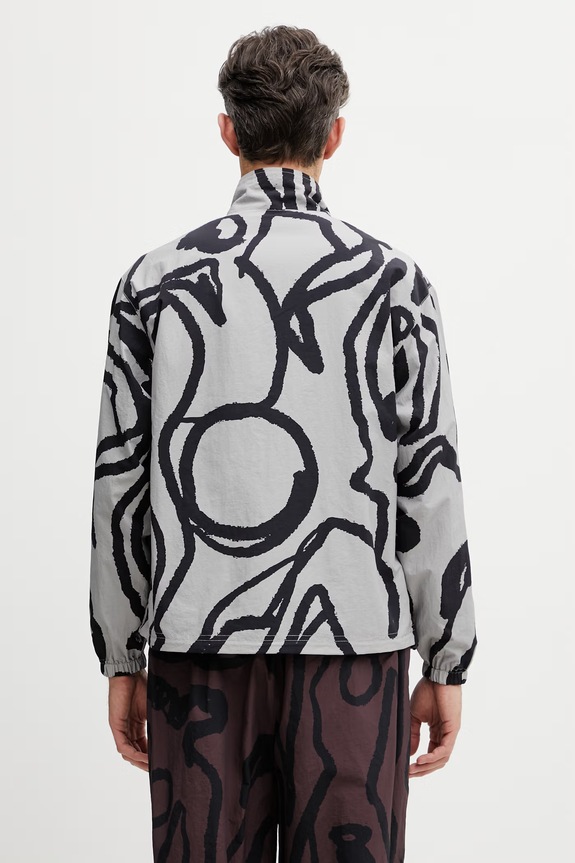 By Parra Freak Scene felpa con cerniera da uomo 55215.Grey grigio