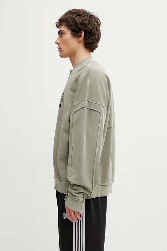 Martine Rose Men's cotton zip-up sweatshirt 642JS02421 beige SS26