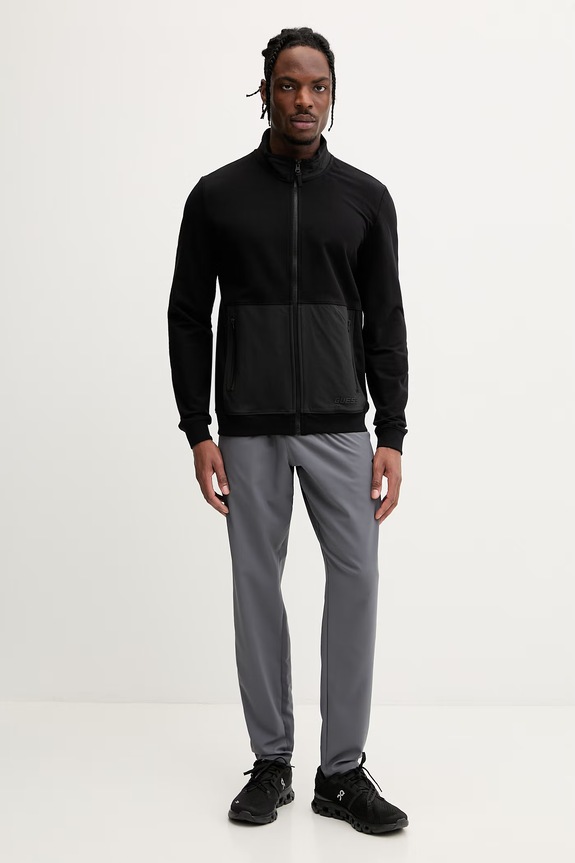 Guess pánska mikina na zips Z6GQ04.K2833 čierna SS26