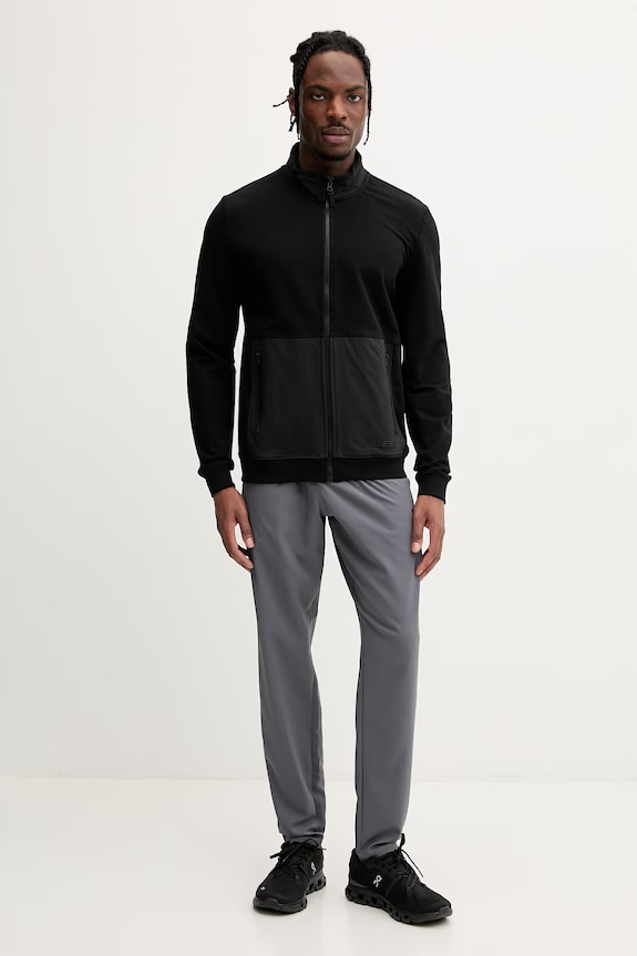 Guess pánska mikina na zips Z6GQ04.K2833 čierna SS26