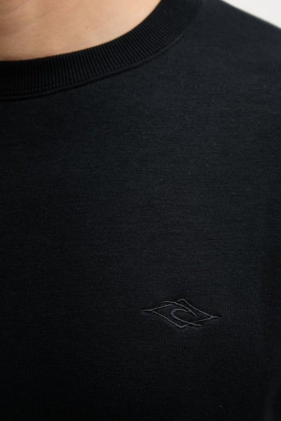 Rip Curl hanorac pentru bărbați, cu bumbac CLASSIC SURF 0APMFL negru