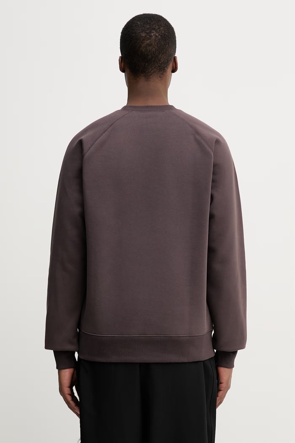 Дрехи Carhartt WIP Chase Sweat суичър с качулка от памук мъжки I033660.3LNXX кафяв