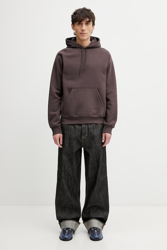 Carhartt WIP Hooded Chase Sweat bluza z kapturem męska I033661.3LNXX brązowy