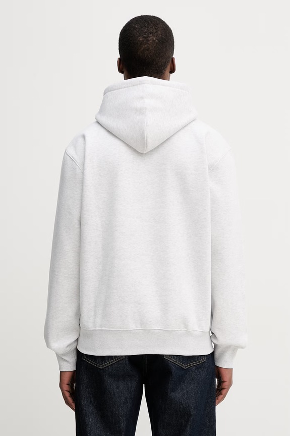 Odzież Carhartt WIP Hooded Carhartt Sweat bluza z bawełny męska I030547.3PNXX szary