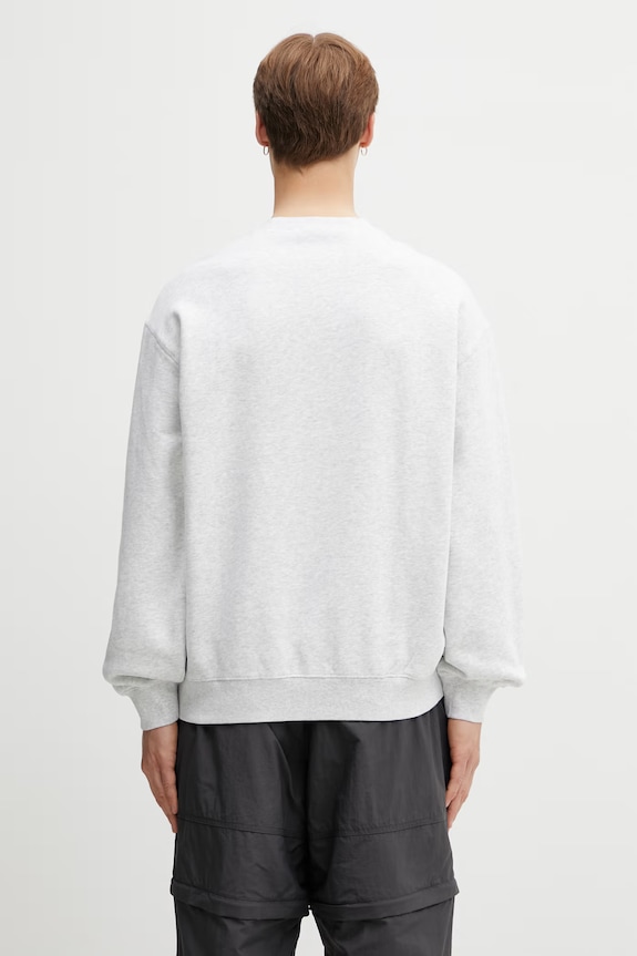 Clothing Carhartt WIP WIP Label Sweat Men's cotton oversized sweatshirt I036346.482XX gray