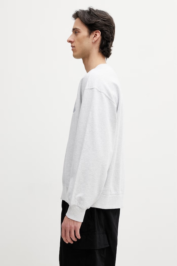 Carhartt WIP WIP III Sweat hanorac de bărbați de bumbac I036157.48260 gri SS26