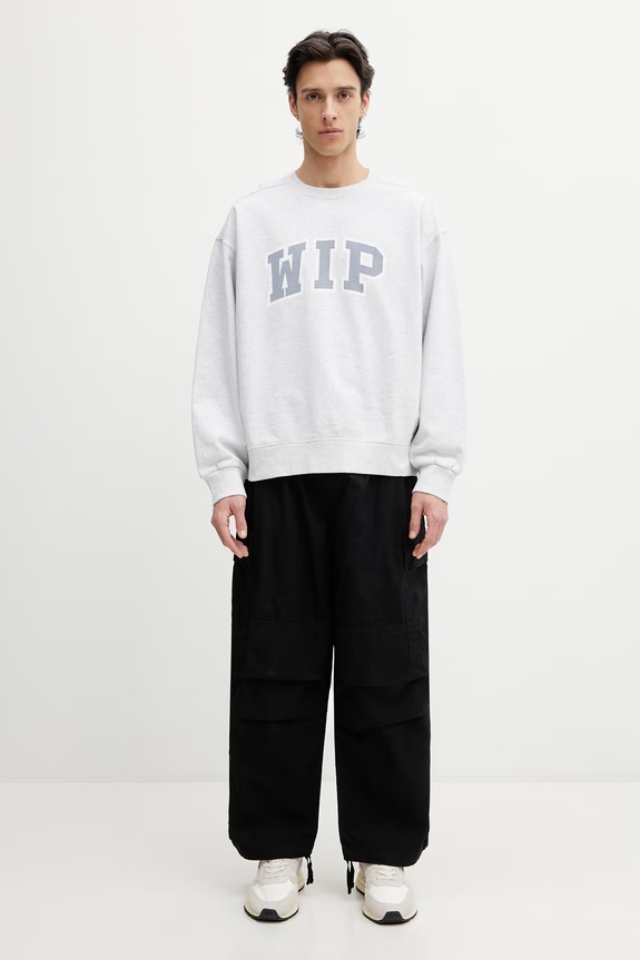 Carhartt WIP WIP III Sweat hanorac de bărbați de bumbac I036157.48260 gri