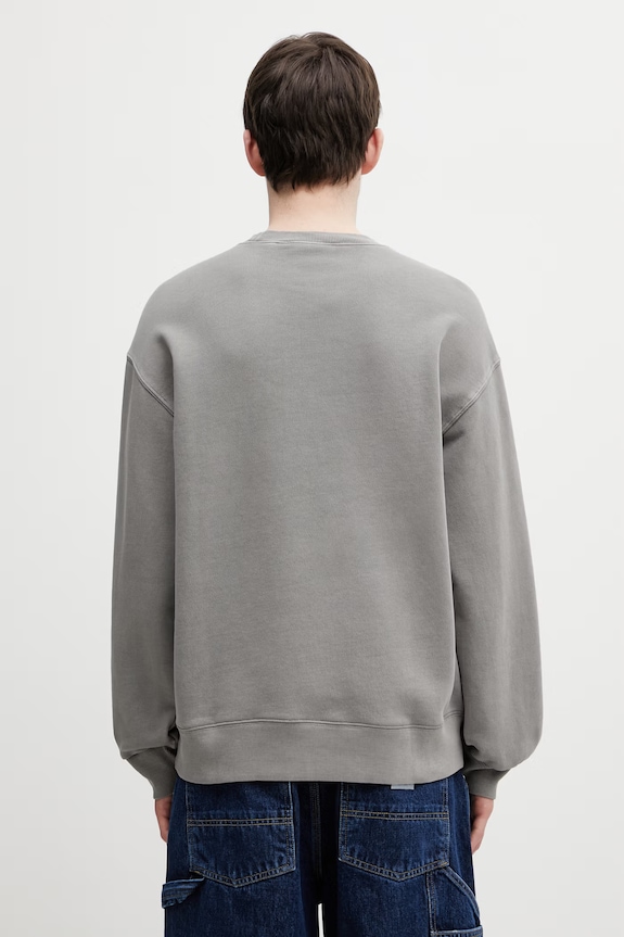 Clothing Carhartt WIP Nelson Sweat sweatshirt cotton Men's I029957.2LRGD gray