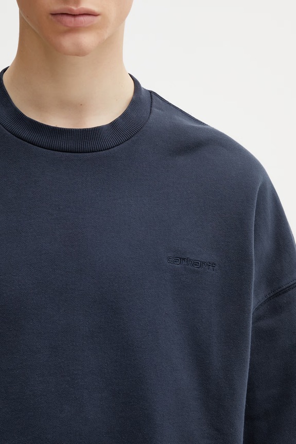 Carhartt WIP Benton Sweat sweatshirt Men's cotton navy I035436.3IWGD