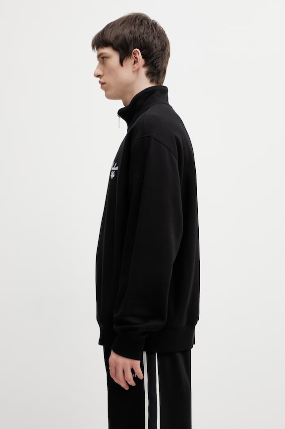 Carhartt WIP Longhand Half Zip Sweat Men's cotton sweatshirt I036372.0D2XX black SS26