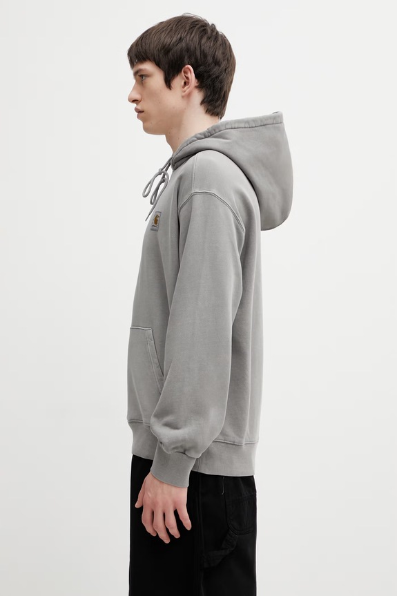 Carhartt WIP Hooded Nelson Sweat Men's cotton hoodie I029963.2LRGD gray SS26