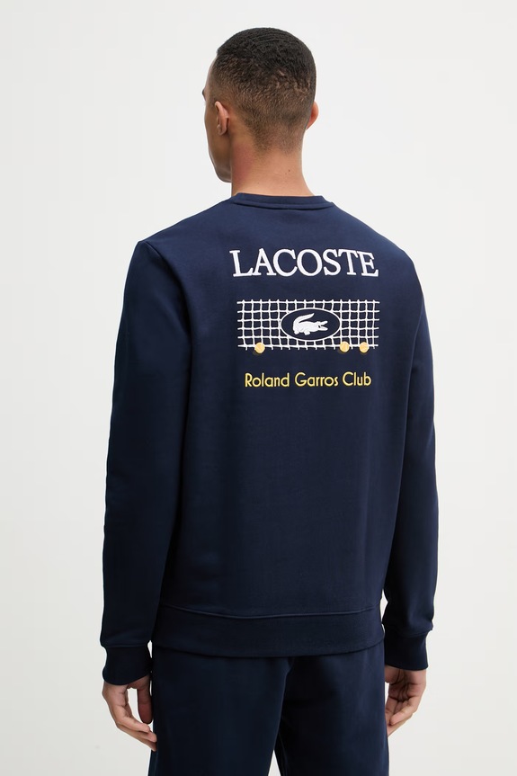 Lacoste bluza męska bawełniana granatowy SH0372