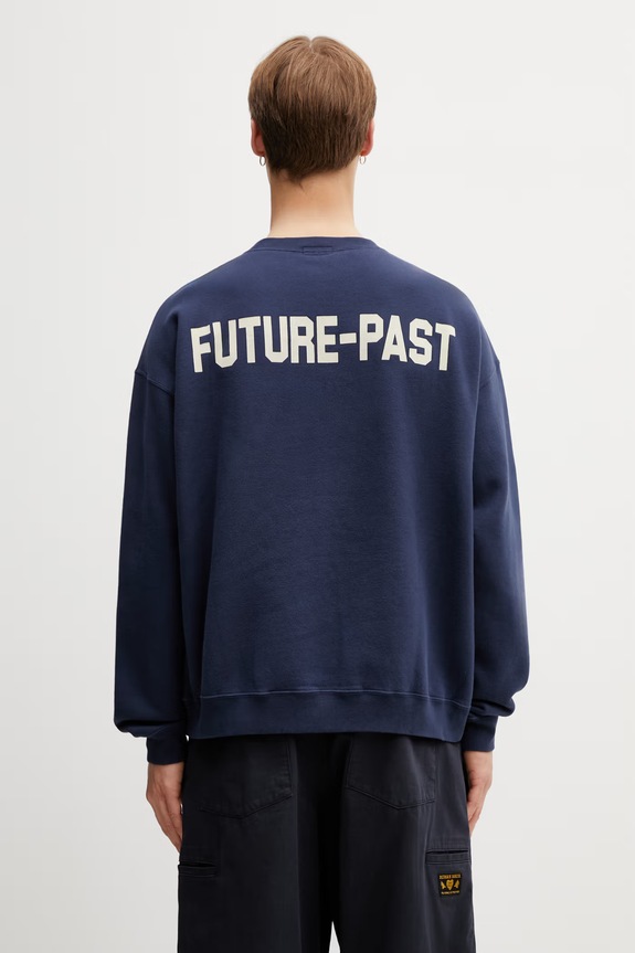 Human Made MENS KNITTED SWEAT SHIRT hanorac bumbac bărbătesc bleumarin HM31CS004