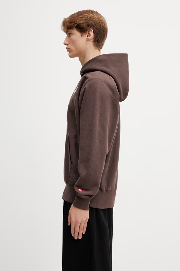 Human Made MENS KNITTED HOODIE bluza z kapturem męska bawełniana HM31CS036 brązowy SS26