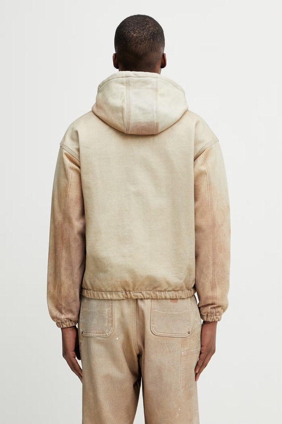 Clothing BEAMS zip-up hoodie cotton Men's 1118.4092.147 beige