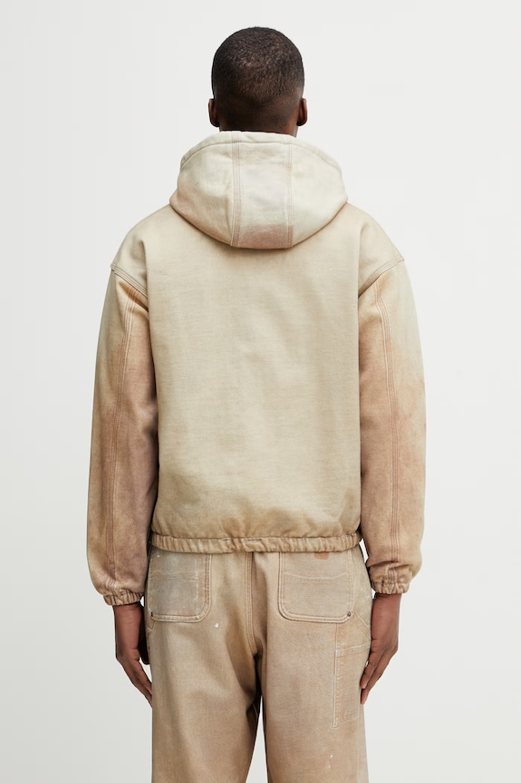 Clothing BEAMS zip-up hoodie cotton Men's 1118.4092.147 beige