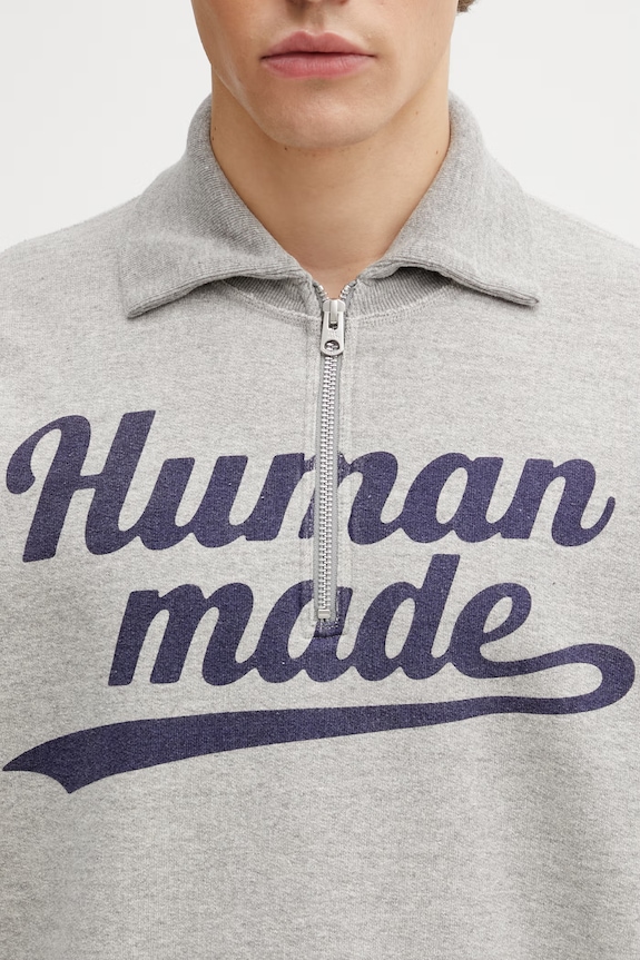 Human Made суичър от памук мъжки HM31CS005 сив
