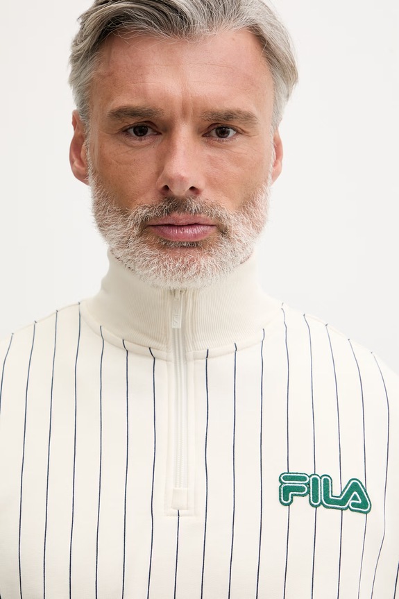 Fila športová mikina pánska s bavlnou STATUTO béžová FAM1215