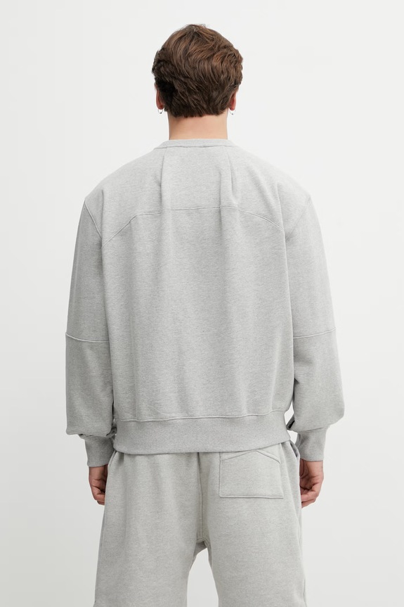 Odzież Ader Error bluza bawełniana męska BP01SSSW0103GR szary