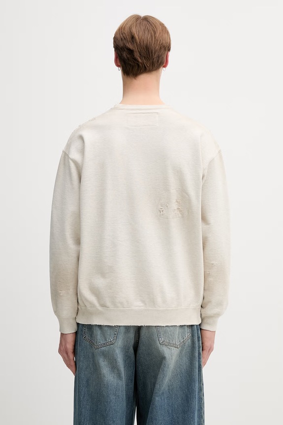 Odzież Neighborhood bluza oversize bawełniana męska 261FPNH.CSM08 beżowy
