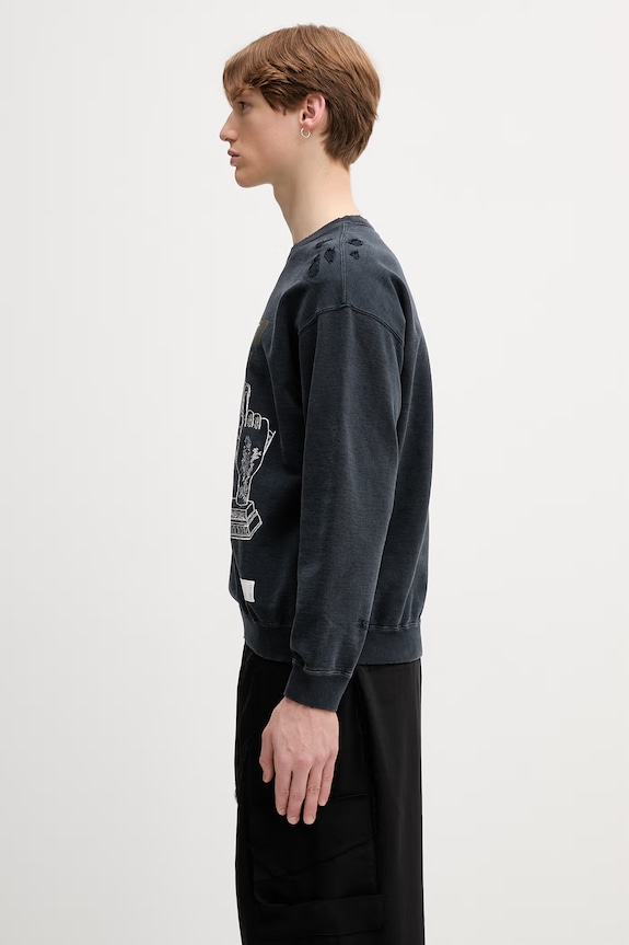 Neighborhood bluza oversize bawełniana męska 261FPNH.CSM08 czarny SS26