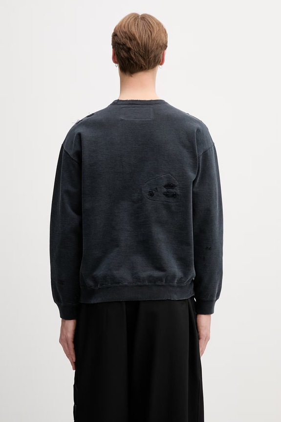 Odzież Neighborhood bluza oversize bawełniana męska 261FPNH.CSM08 czarny