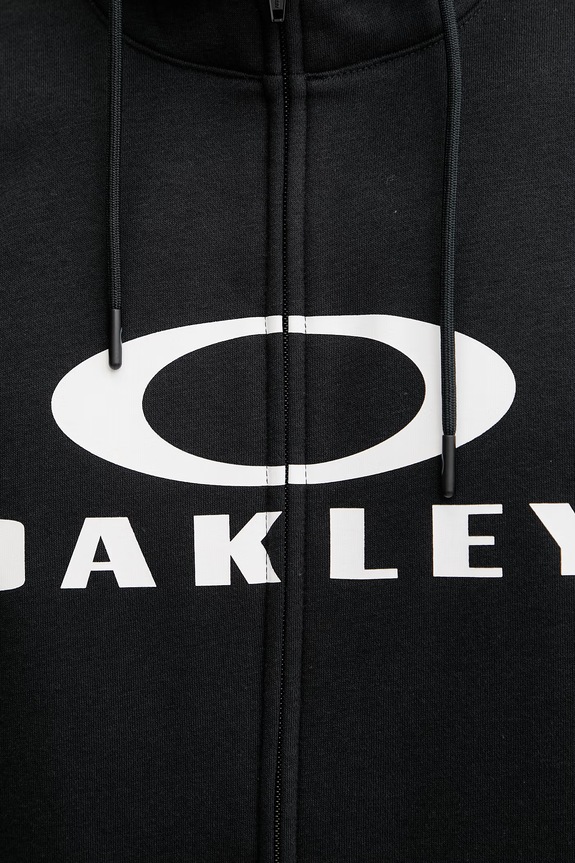 Oakley bluza rozpinana z kapturem męska z bawełną FOA402598 czarny