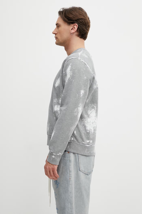 MM6 Maison Margiela bluza bawełniana męska SH2GU0033.S25337 szary SS26