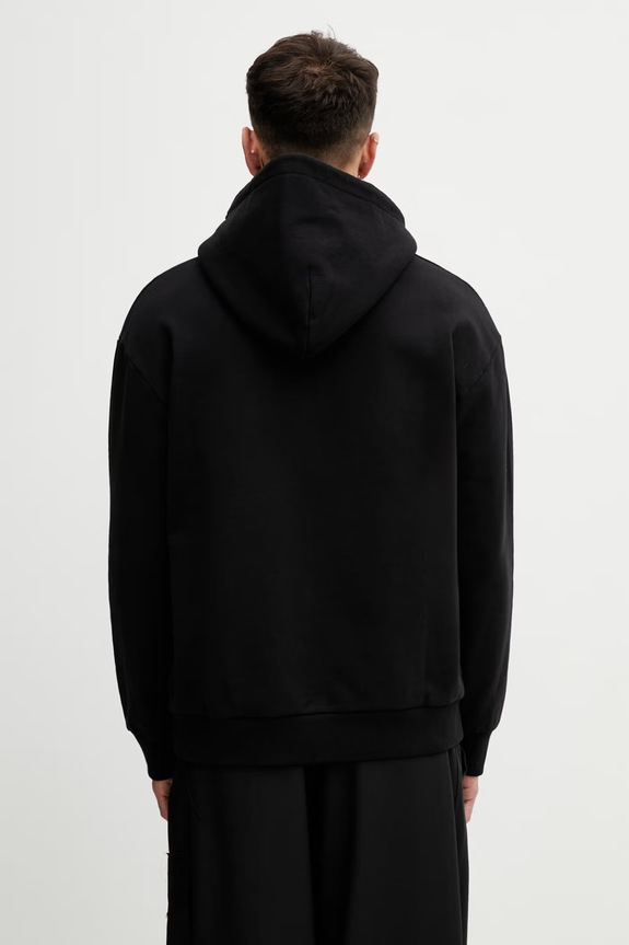 Odjeća MM6 Maison Margiela dukserica sa kapuljačom za muškarce od pamuka SH2GU0034.M25014 crna