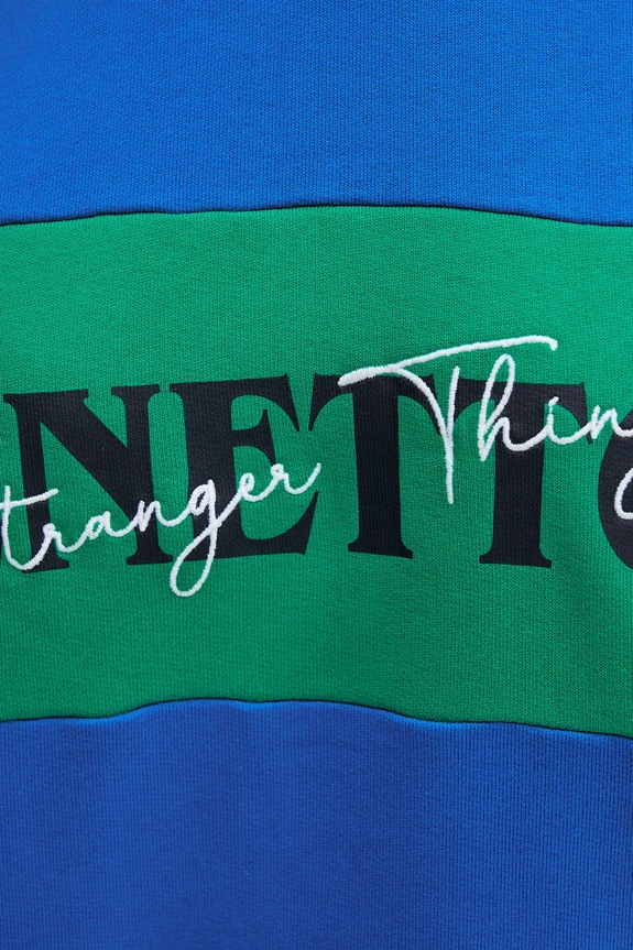 Хлопковая кофта United Colors of Benetton x Stranger Things 342ZU10BA