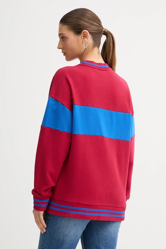 Хлопковая кофта United Colors of Benetton x Stranger Things 342ZU10BA бордо