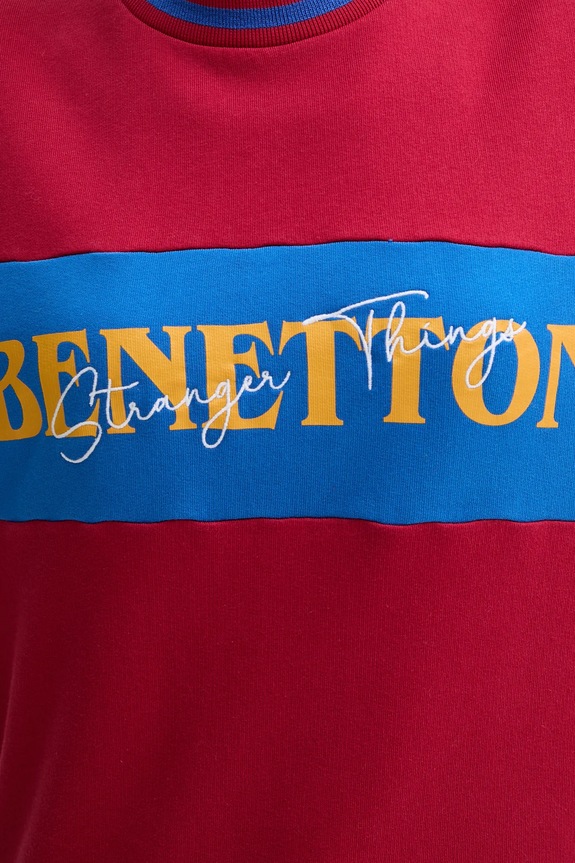 Хлопковая кофта United Colors of Benetton x Stranger Things 342ZU10BA