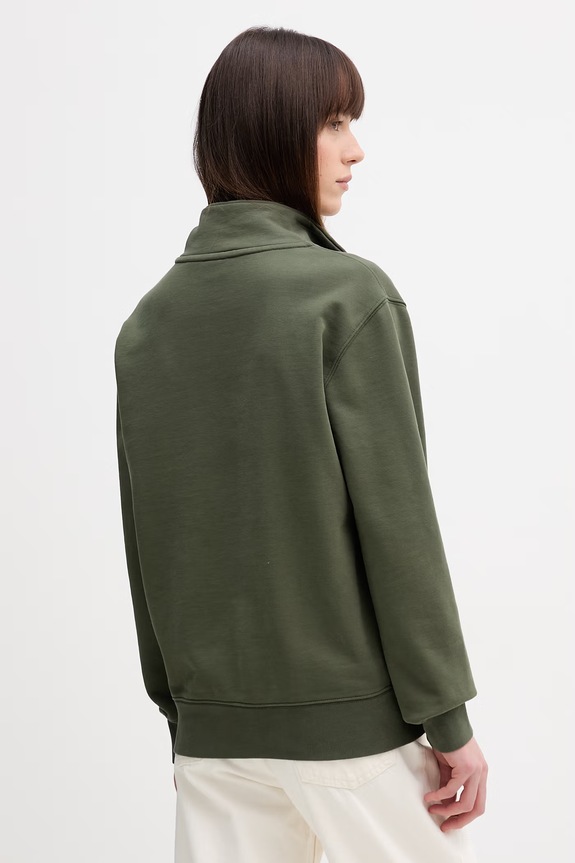 Levi's bluza bawełniana LSE_ORIGINAL HM 1/4 ZIP 001B9 zielony
