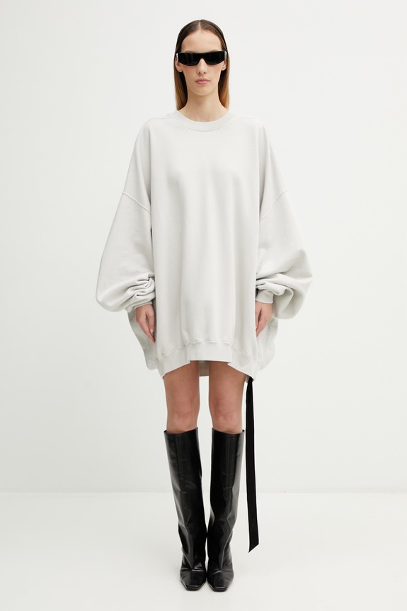 Rick Owens DRKSHDW Hun dukserica od pamuka za žene DS01F4242.FP siva