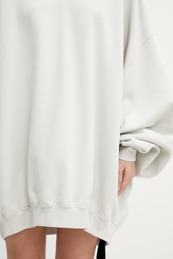 Rick Owens DRKSHDW Hun dukserica od pamuka za žene siva DS01F4242.FP