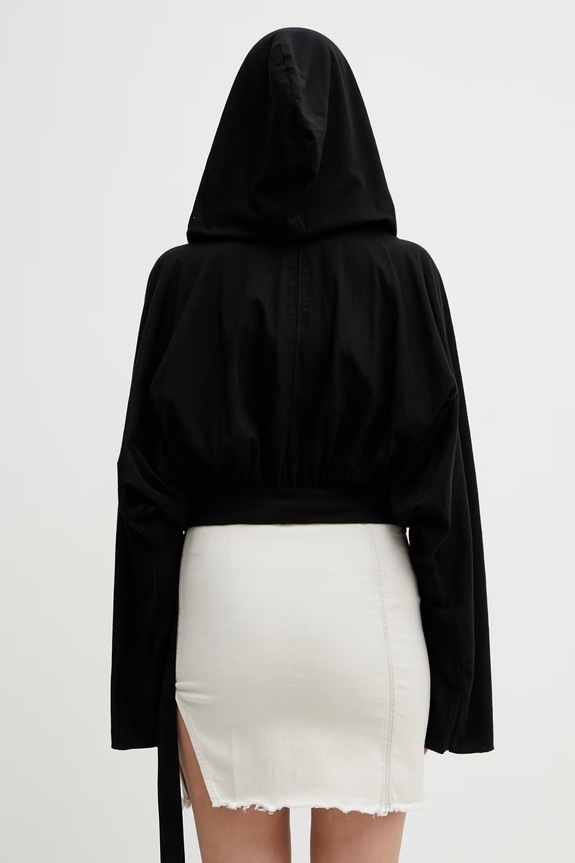 Odzież Rick Owens DRKSHDW bluza bawełniana DS01F4218.RN czarny
