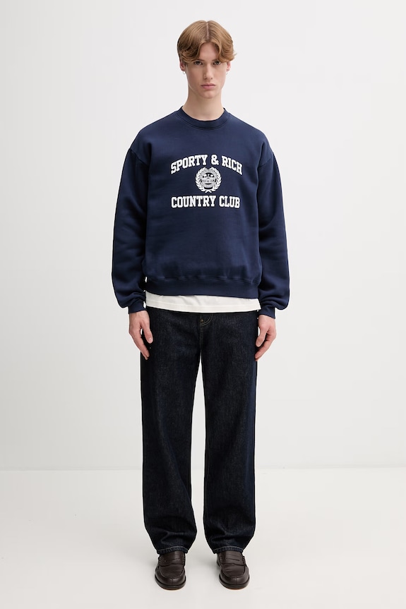 Sporty & Rich Varsity Crest кофта бавовняна ST09876218BL106