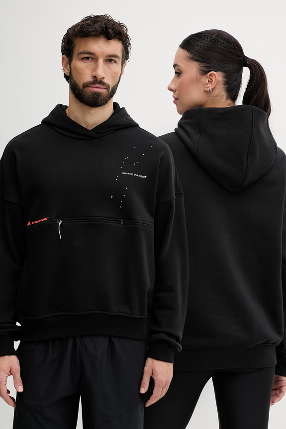 adidas Performance mikina s kapucňou bavlnená adidas x Koumori čierna JY4090