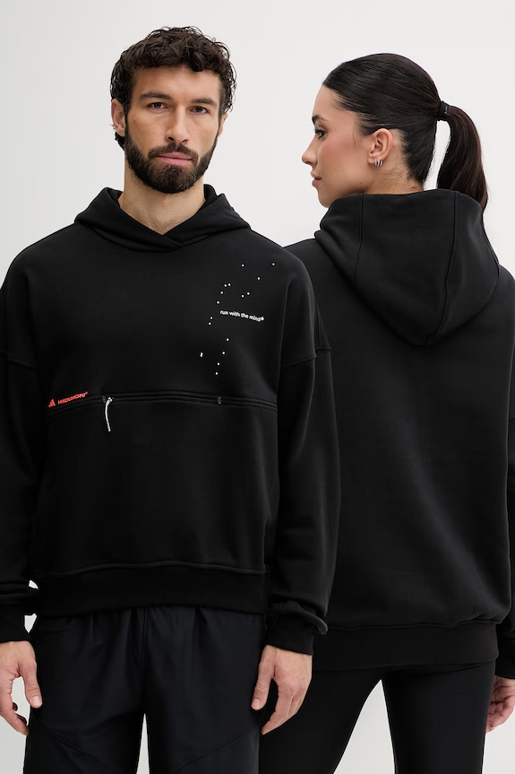 adidas Performance mikina s kapucňou bavlnená adidas x Koumori čierna JY4090