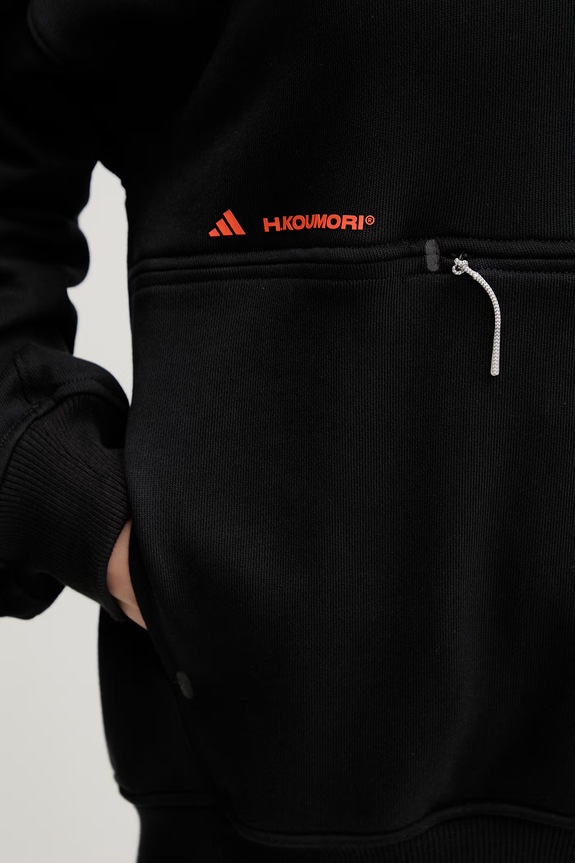 adidas Performance mikina s kapucňou bavlnená adidas x Koumori JY4090