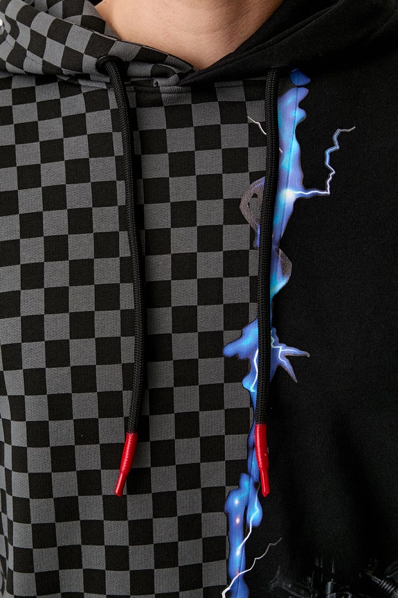 Sprayground bluza z kapturem bawełniana SP404 czarny