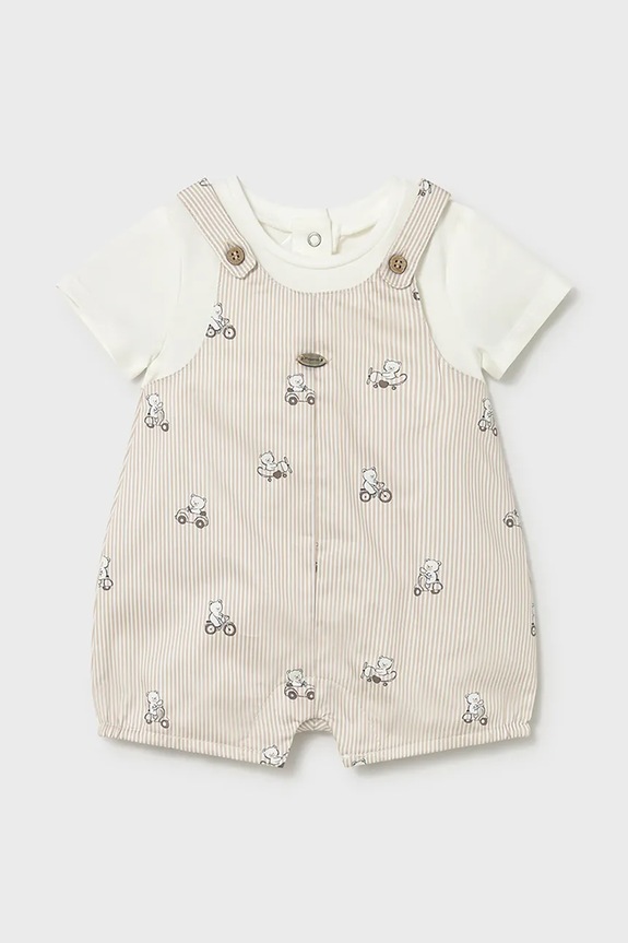 Mayoral Newborn rampers niemowlęcy beżowy 1613.1B.Newborn.PPY2