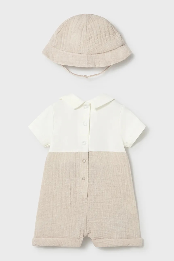 Mayoral Newborn rampers niemowlęcy 1651.1L.Newborn.PPY2 beżowy SS26