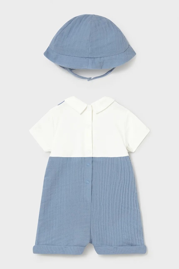 Mayoral Newborn rampers niemowlęcy 1651.1L.Newborn.PPY2 niebieski SS26