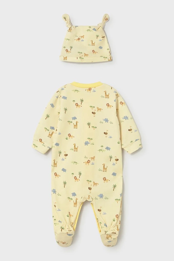 Mayoral Newborn śpioszki niemowlęce 1718.1E.Newborn.PPY2 żółty SS26