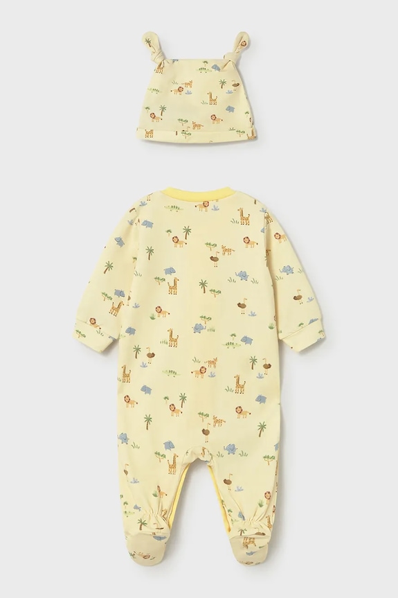 Mayoral Newborn śpioszki niemowlęce 1718.1E.Newborn.PPY2 żółty SS26